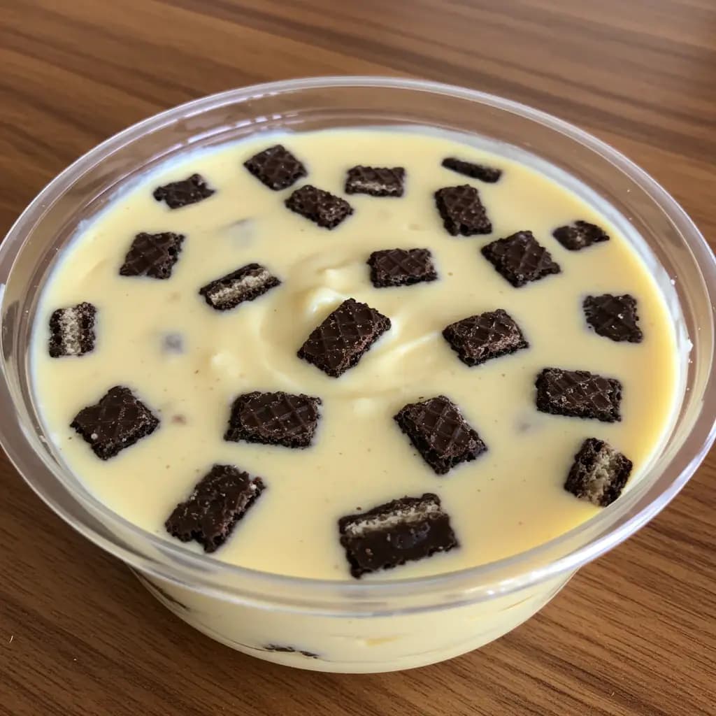 Receita de Pavê de Bis com Morango
