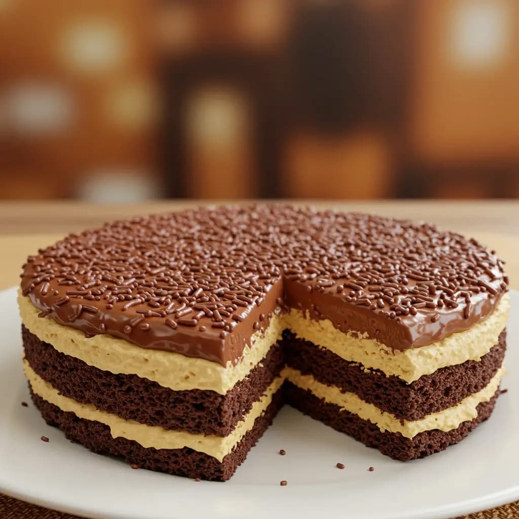 Receita de Pavê de bolo