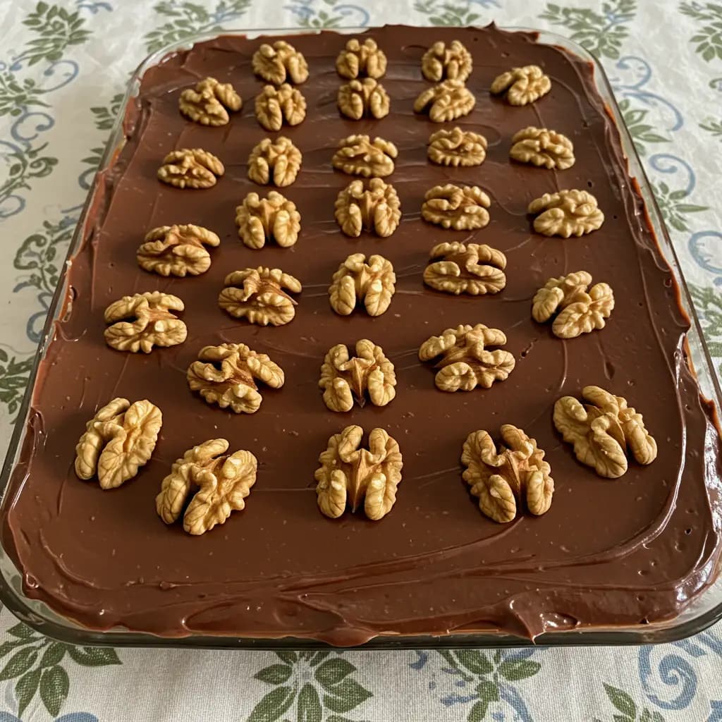 Receita de Pavê de Nozes Natalino