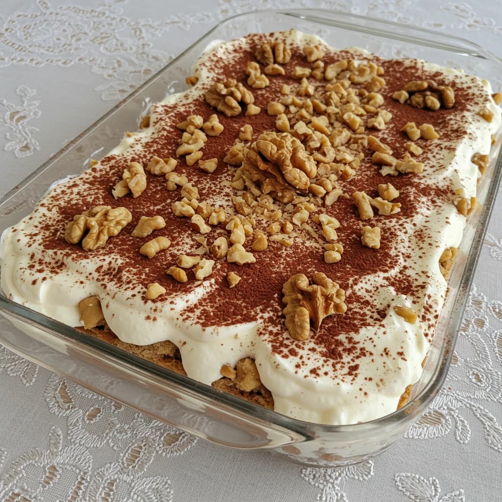 Receita de Pavê de Nozes Rápido