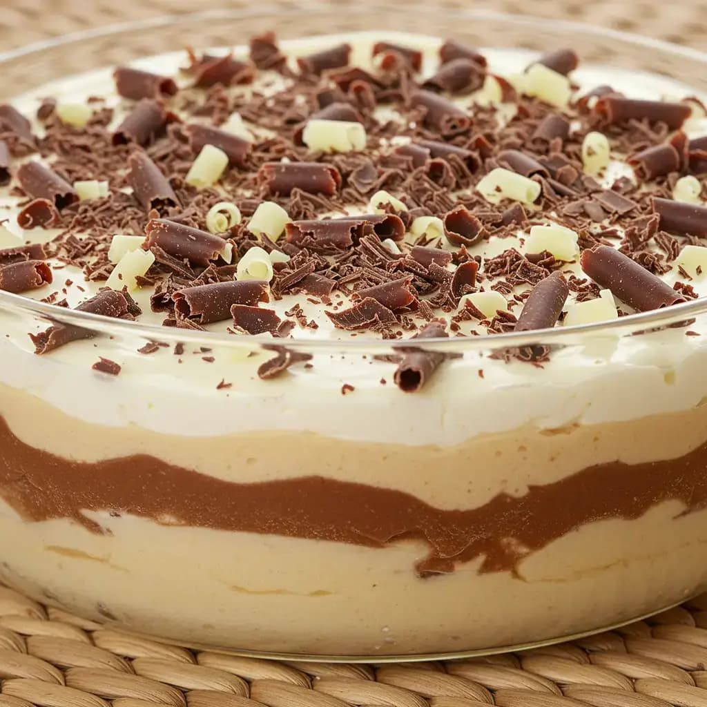 Receita de Pavê de Três Camadas