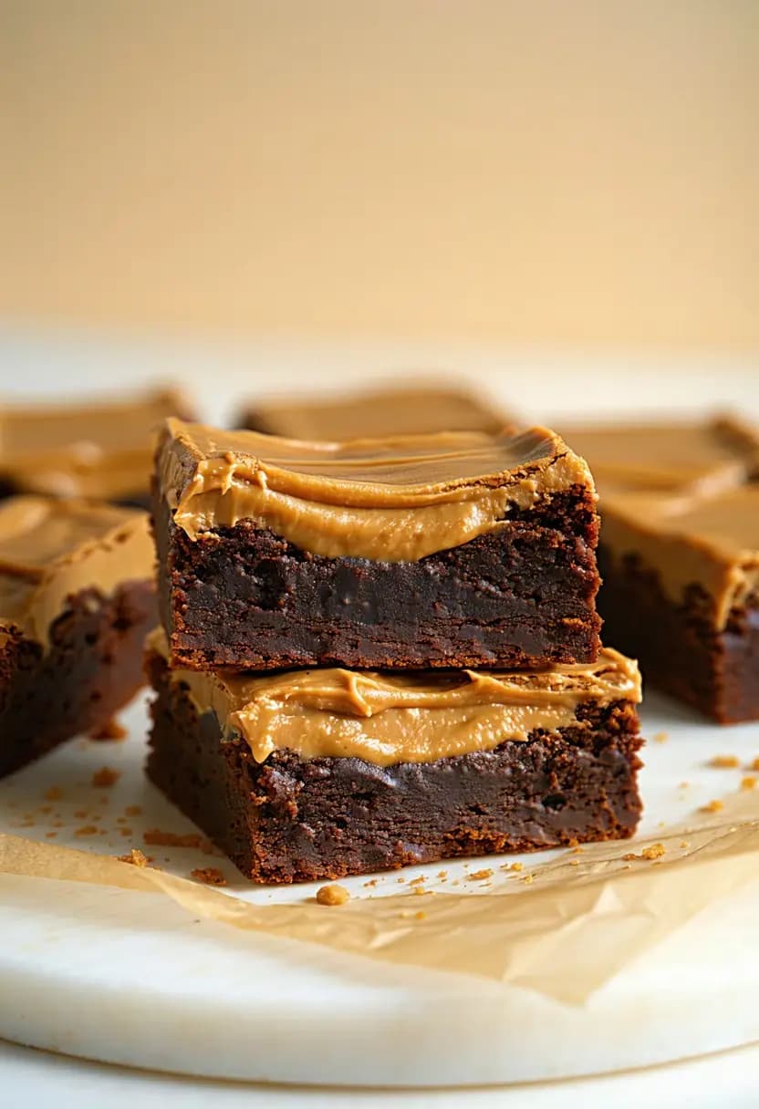 Receita de Brownies de Manteiga de Amendoim