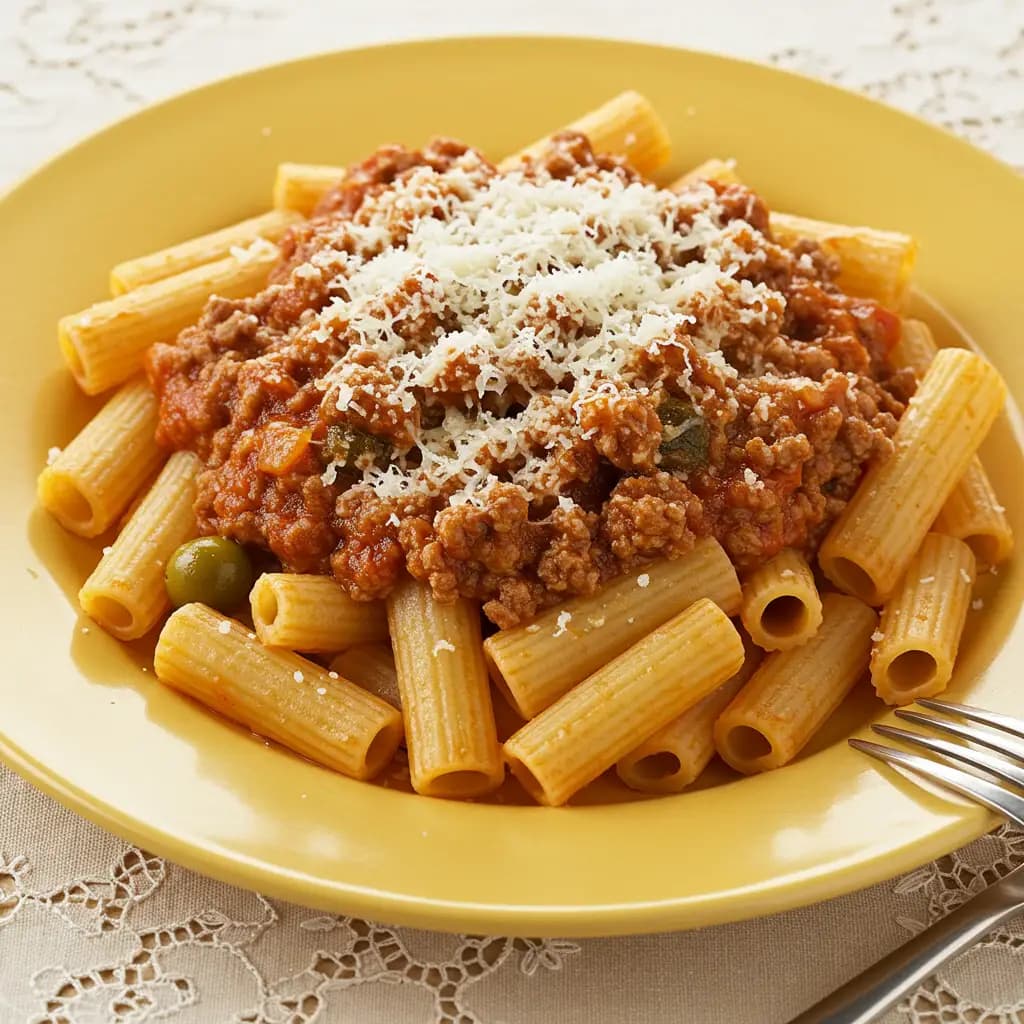 Receita de Penne à Bolonhesa