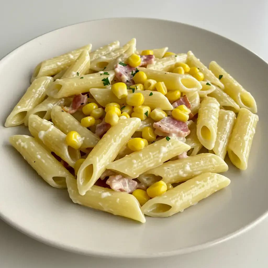 Receita de Penne Cremoso ao Bacon
