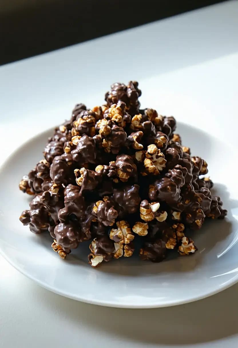 Receita de Pipoca Crocante de Chocolate