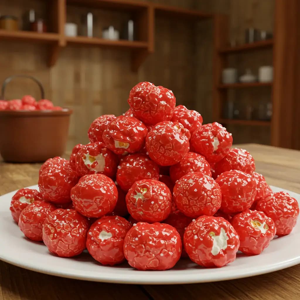 Receita de Pipoca doce vermelha