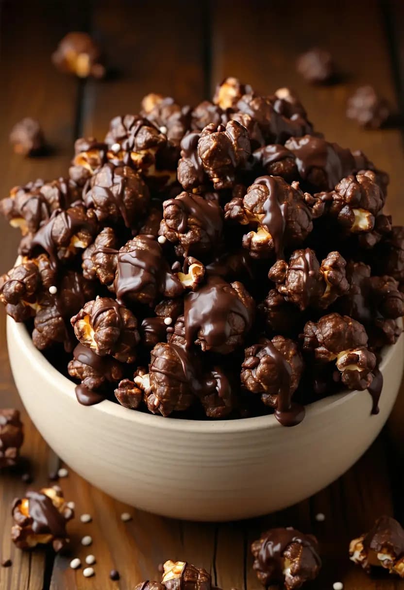Receita de Pipoca Gourmet com Chocolate