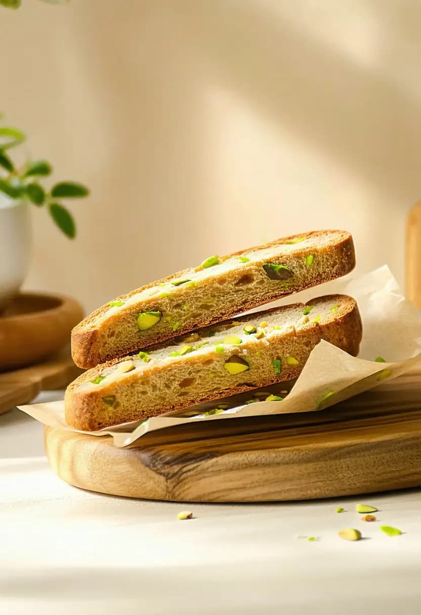 Receita de Biscotti de Pistache