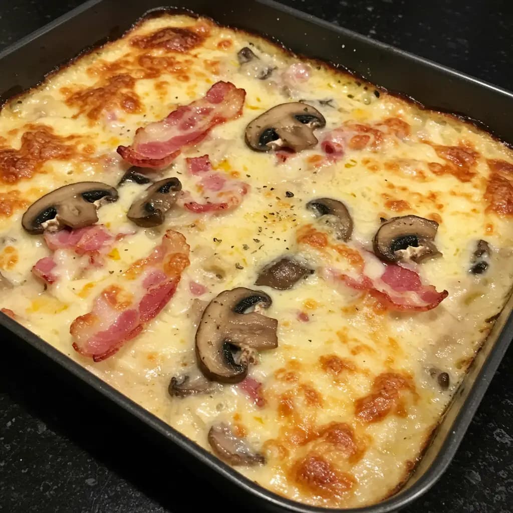 Receita de Pizza à Carbonara