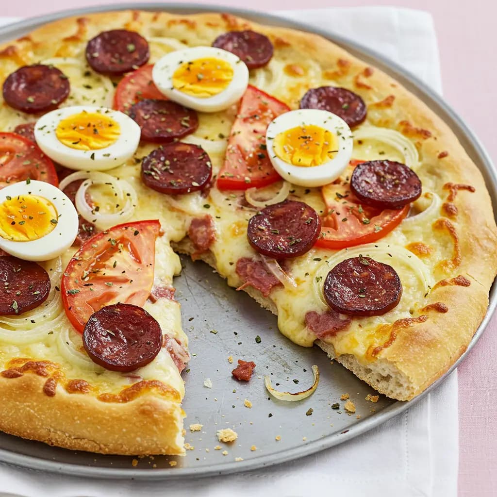 Receita de Pizza Caipira