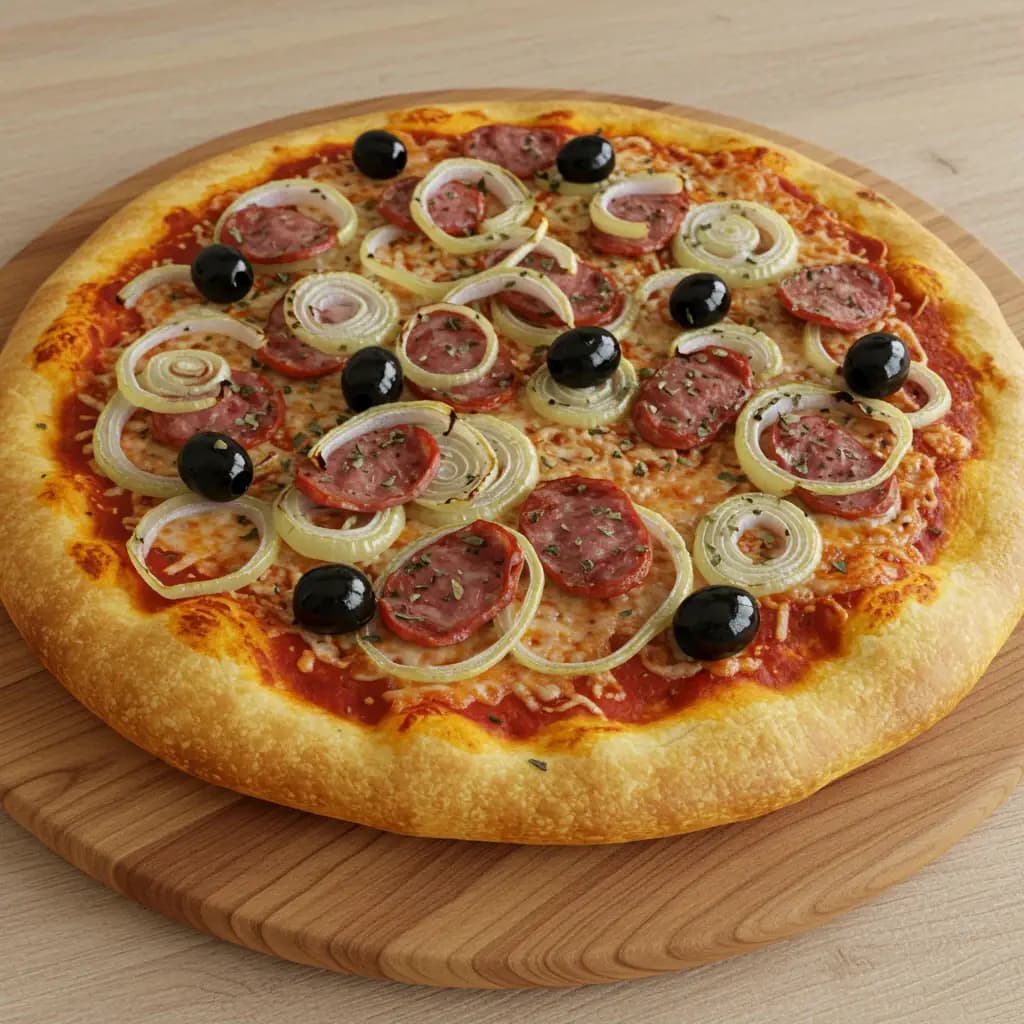 Receita de Pizza Calabresa