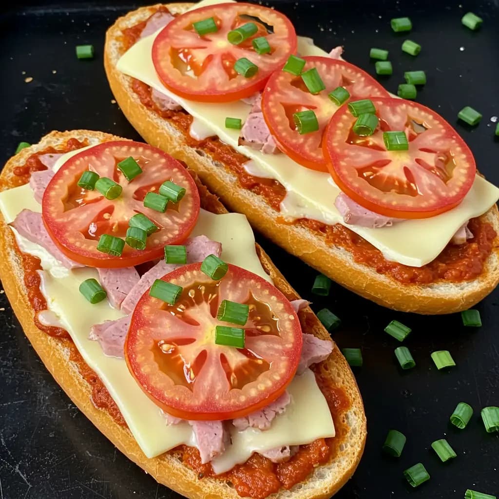 Receita de Pizza de Baguete