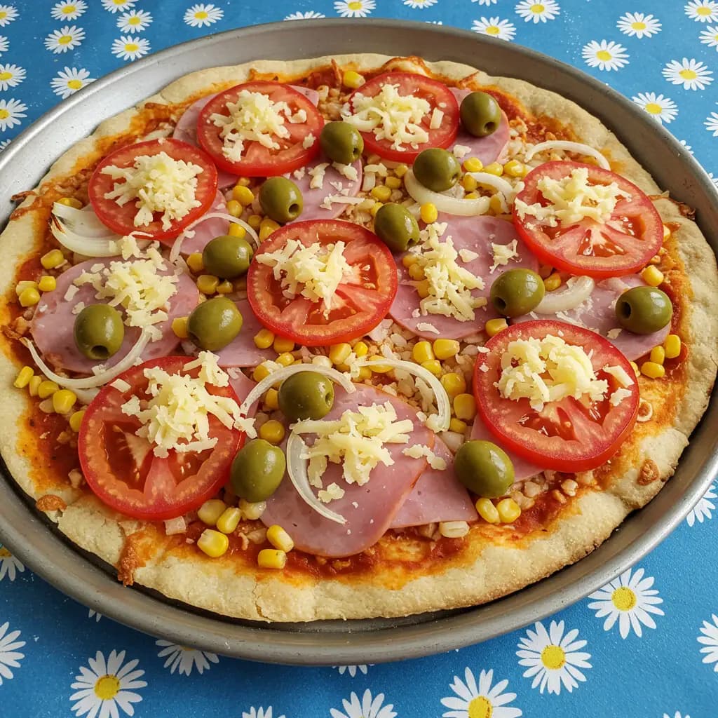 Receita de Pizza de Calabresa