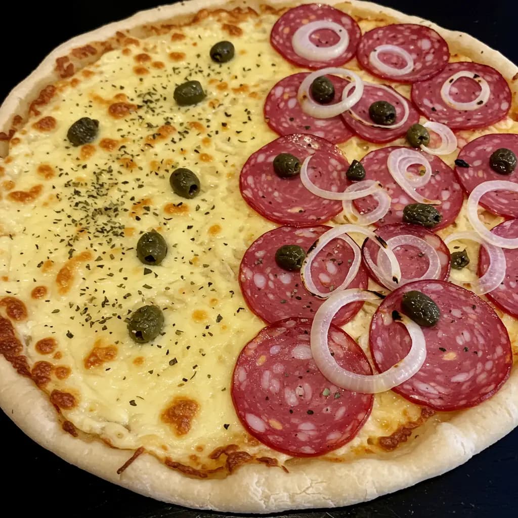 Receita de Pizza de Calabresa