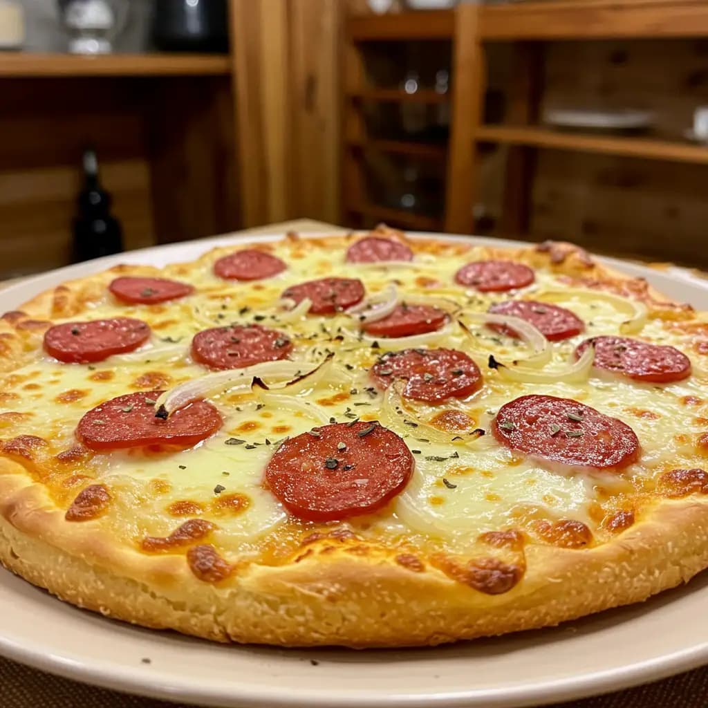 Receita de Pizza de calabresa