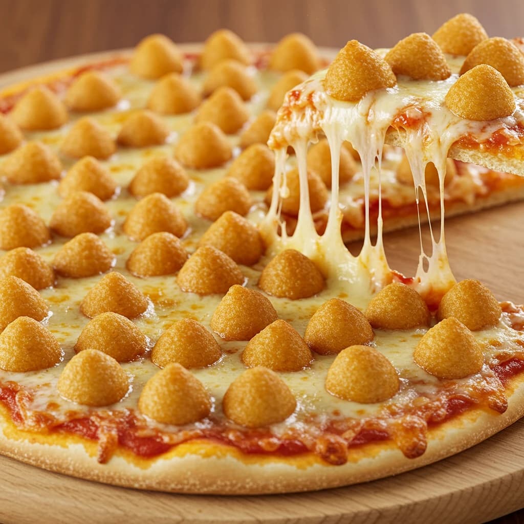 Receita de Pizza de Coxinha
