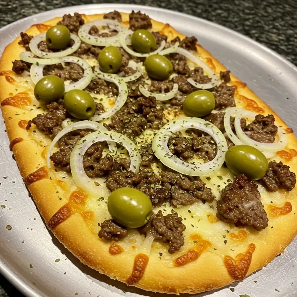 Receita de Pizza de Pão Francês