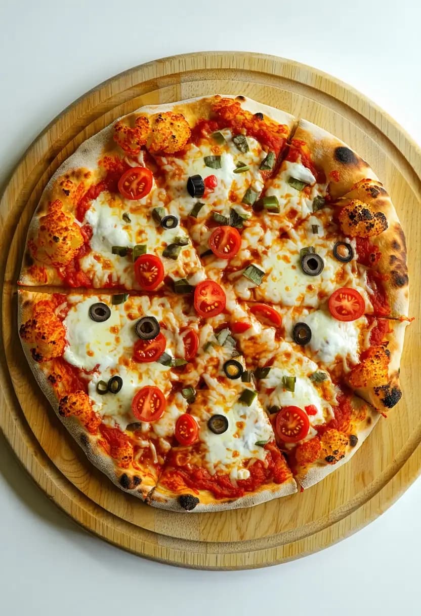 Receita de Pizza Low Carb de Couve-flor