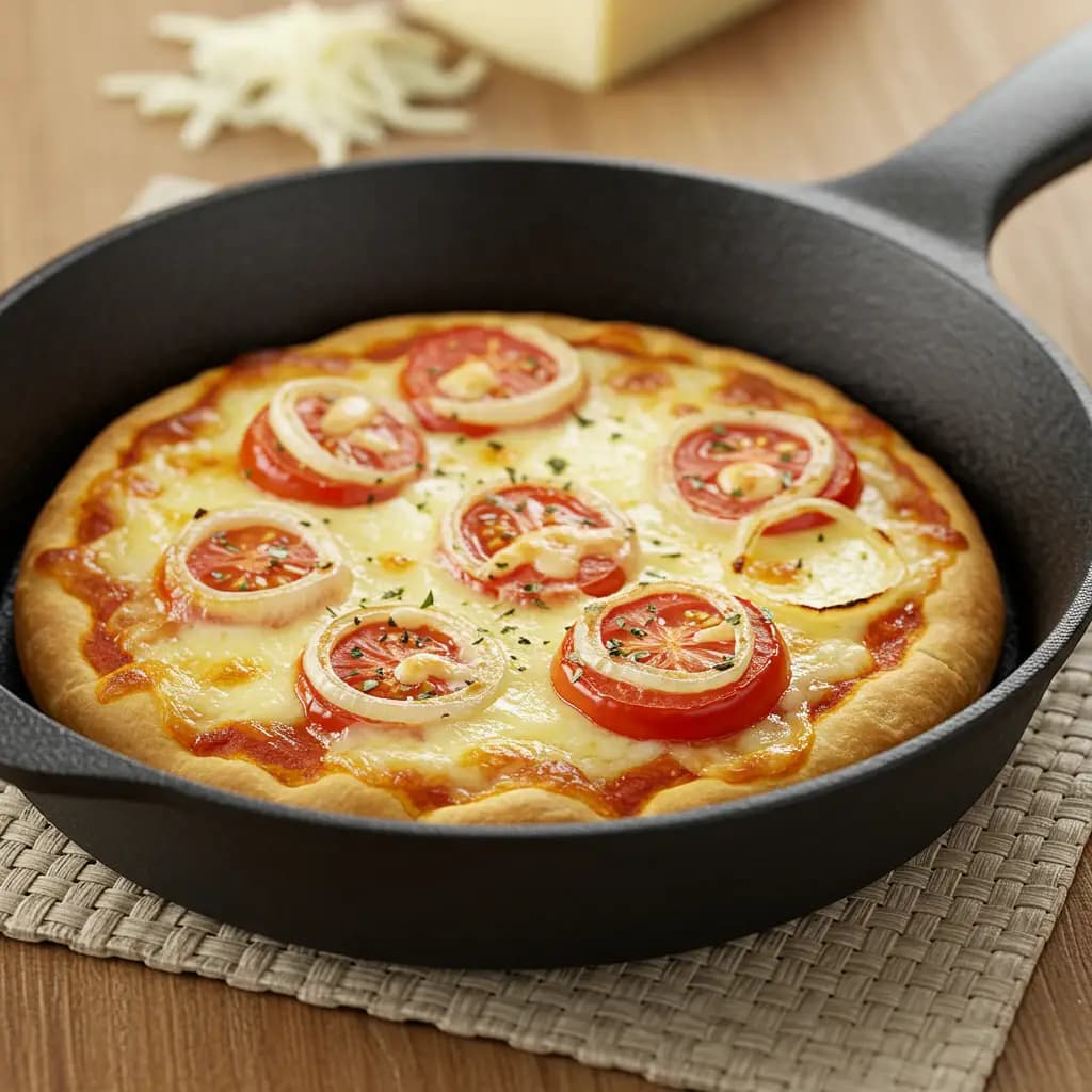 Receita de Pizza na Frigideira