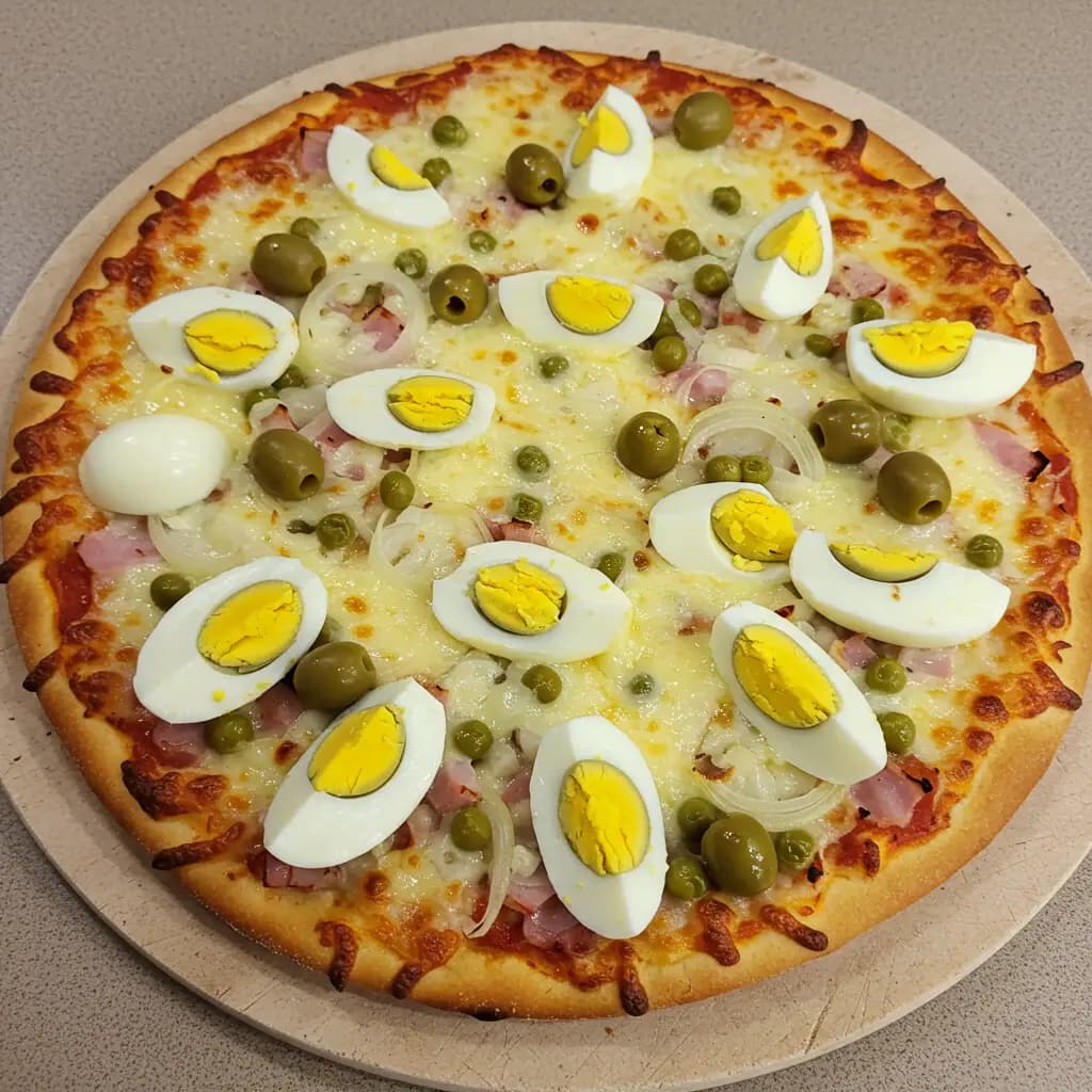 Receita de Pizza Portuguesa