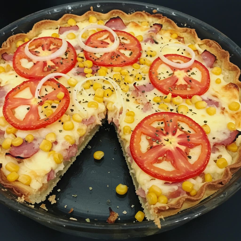 Receita de Pizza Rápida de Pão