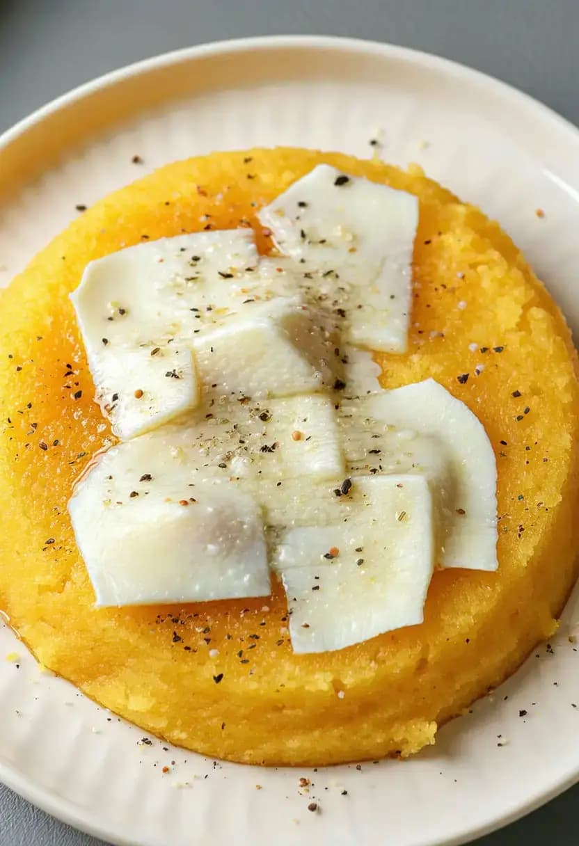 Receita de Polenta com Milharina e Queijo