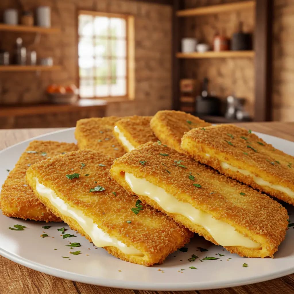Receita de Provolone à milanesa