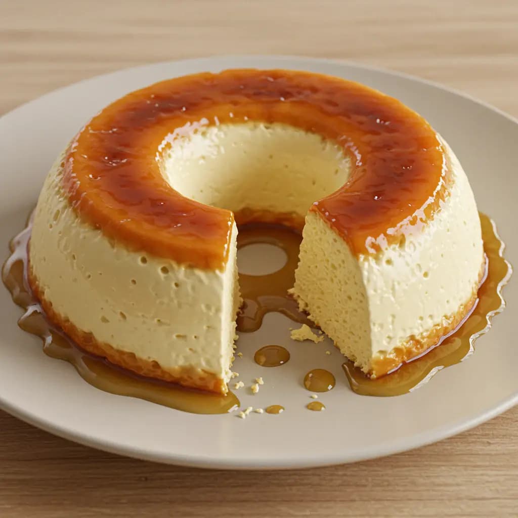 Receita de Pudim de Bolo Simples