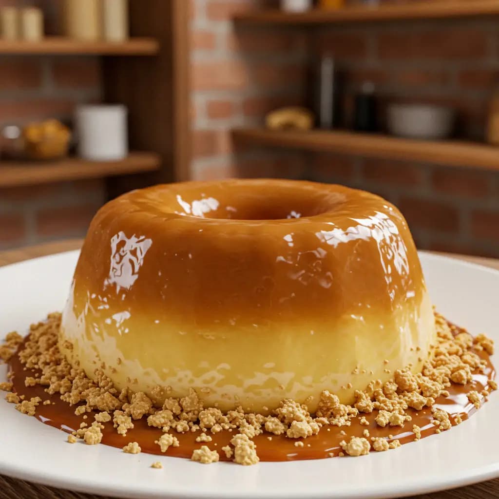 Receita de Pudim de paçoca