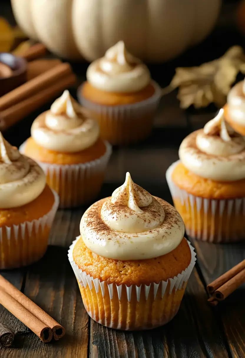 Receita de Cupcakes de Abóbora