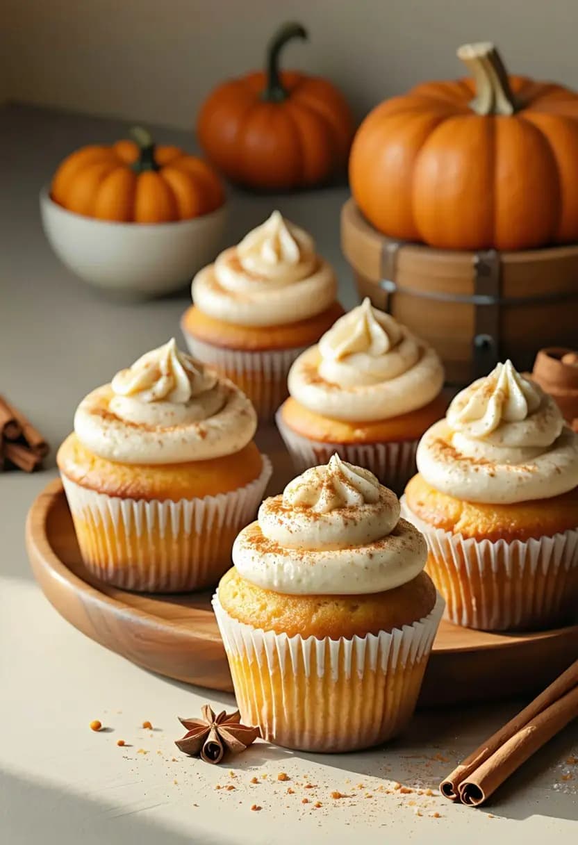 Receita de Cupcakes de Abóbora com Especiarias