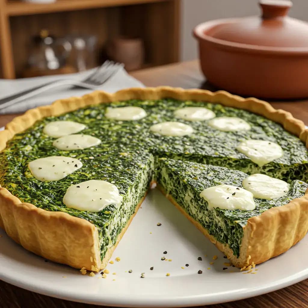 Receita de Quiche de espinafre