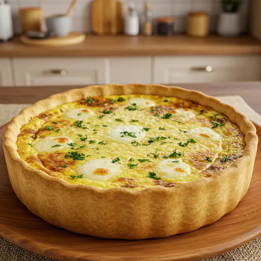 Receita de Quiche de queijo