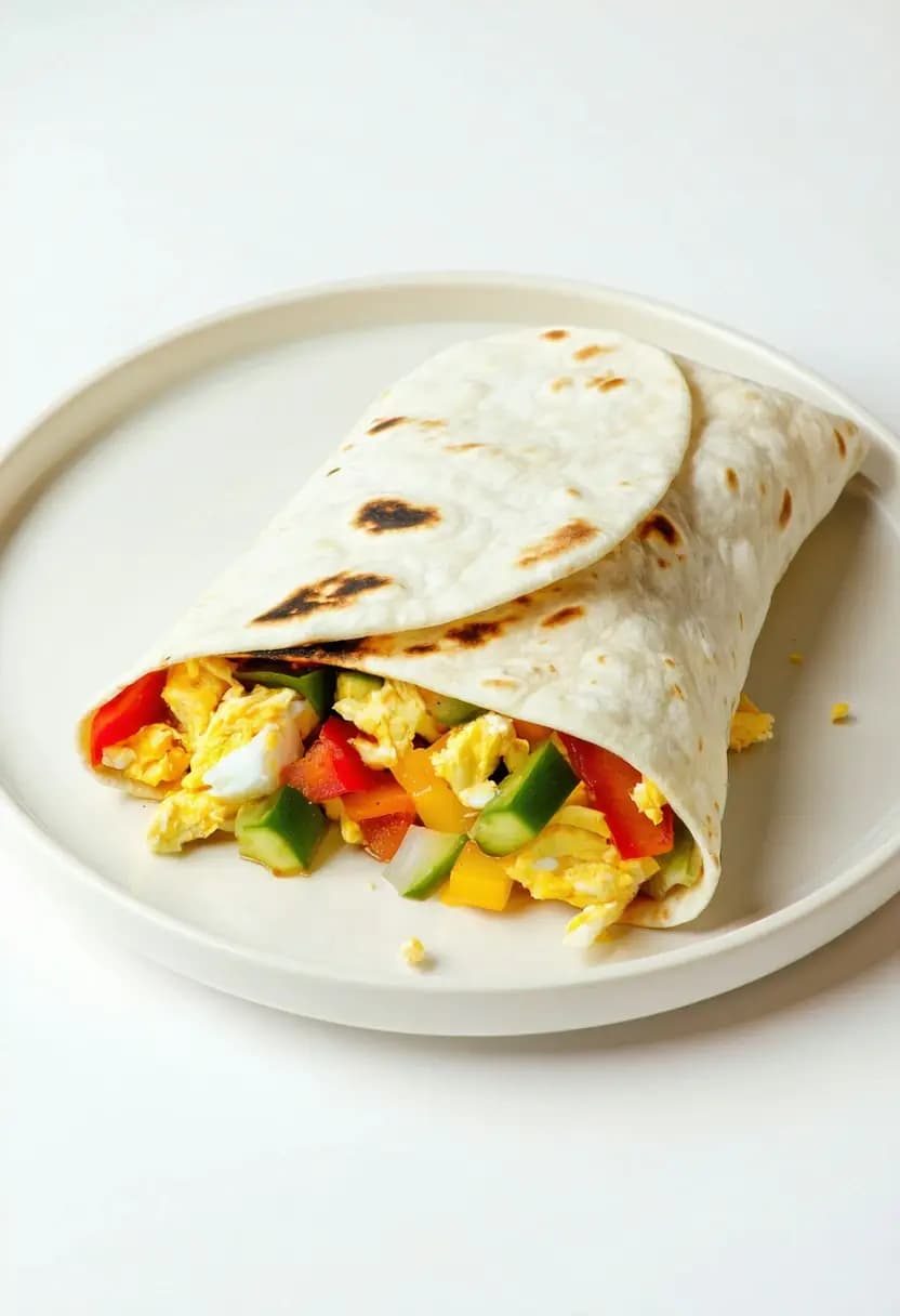 Receita de Burrito Rápido para o Café da Manhã