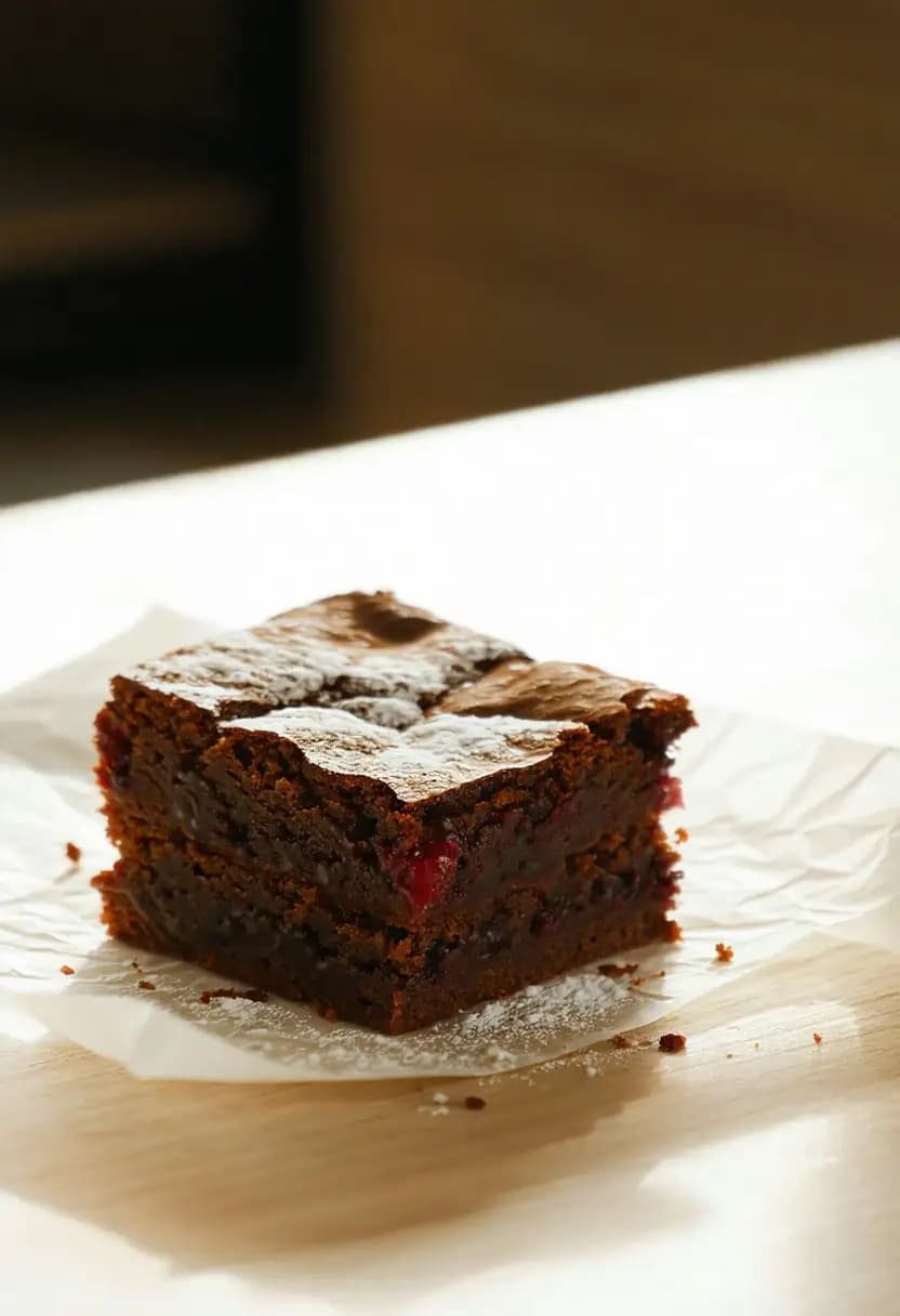 Receita de Brownies de Framboesa