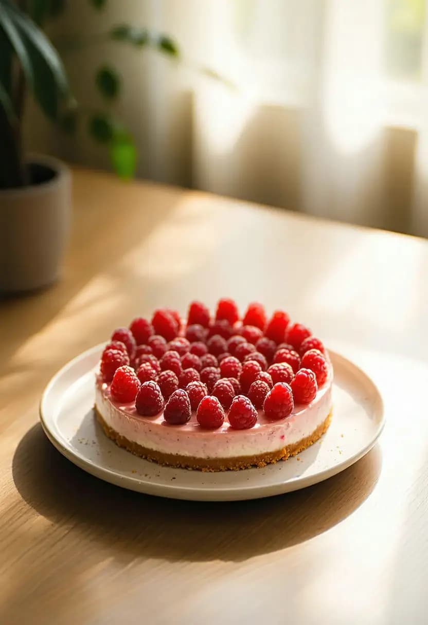 Receita de Cheesecake de Framboesa