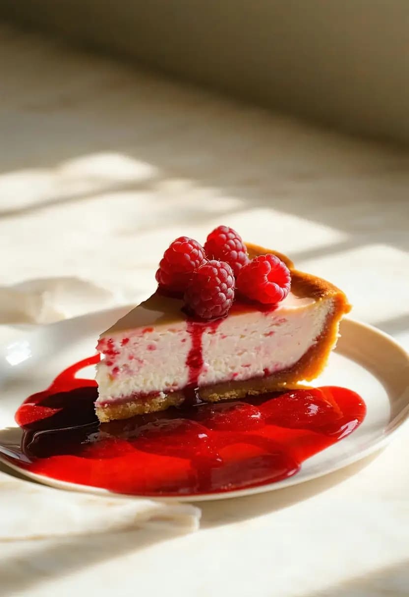 Receita de Cheesecake de Framboesa