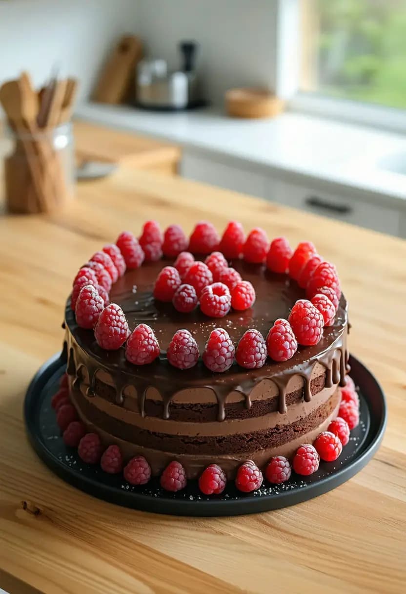 Receita de Bolo de Chocolate com Framboesa
