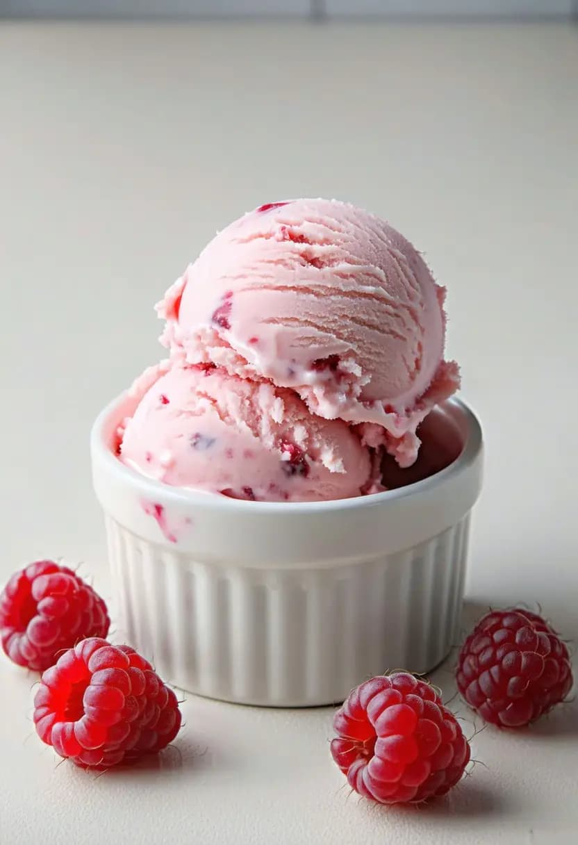 Receita de Sorvete de Framboesa