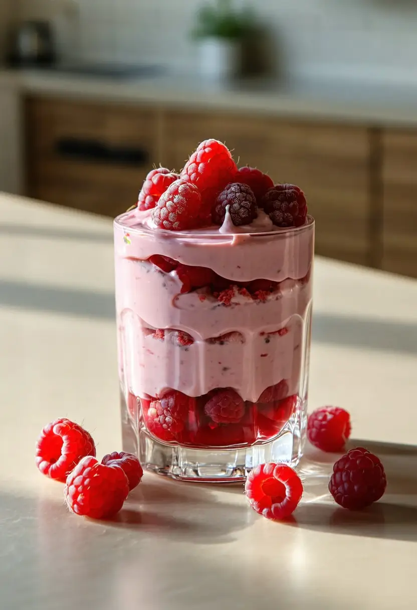 Mousse de Framboesa Delicioso