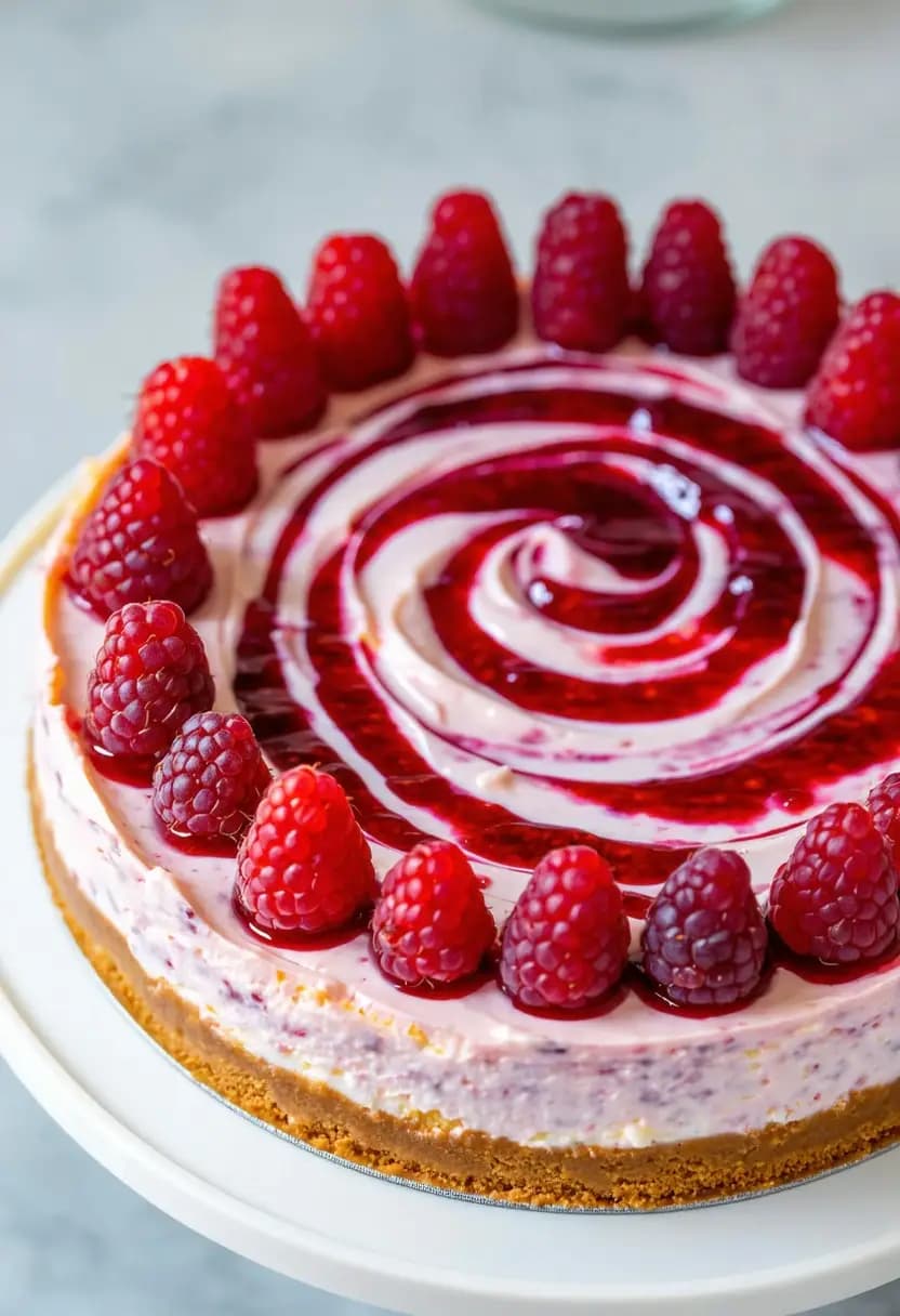 Receita de Cheesecake de Framboesa