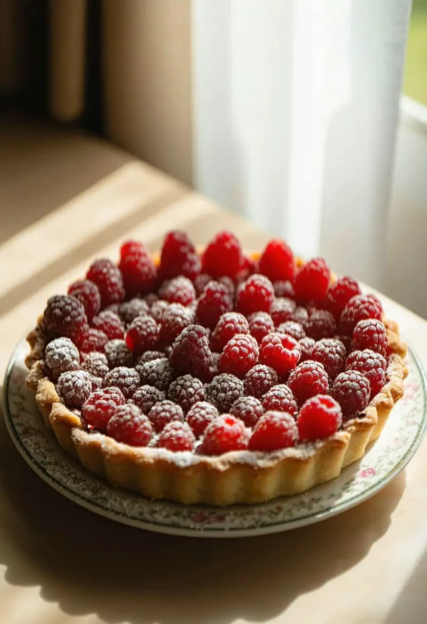 Receita de Torta de Framboesa