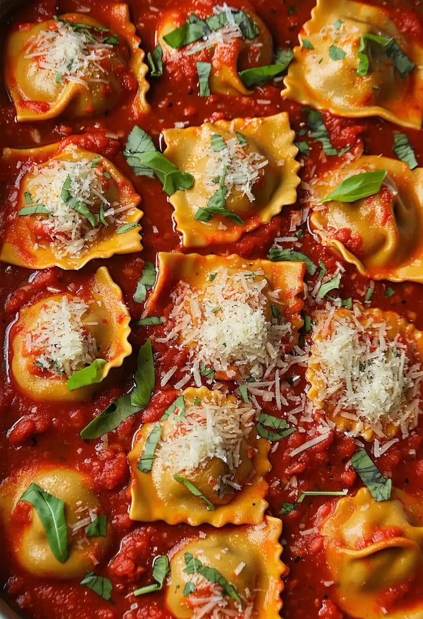 Receita de Ravioli de Carne com Queijo