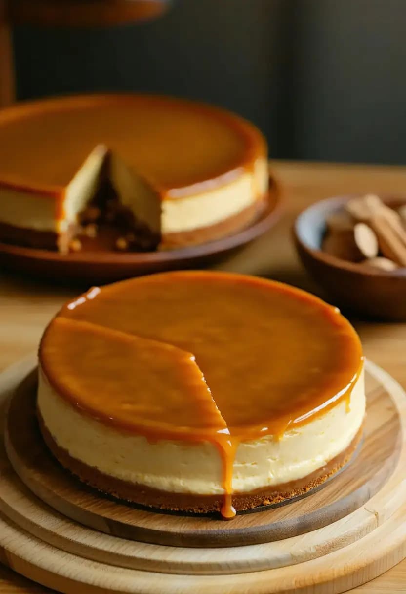 Receita de Cheesecake de Caramelo Rico