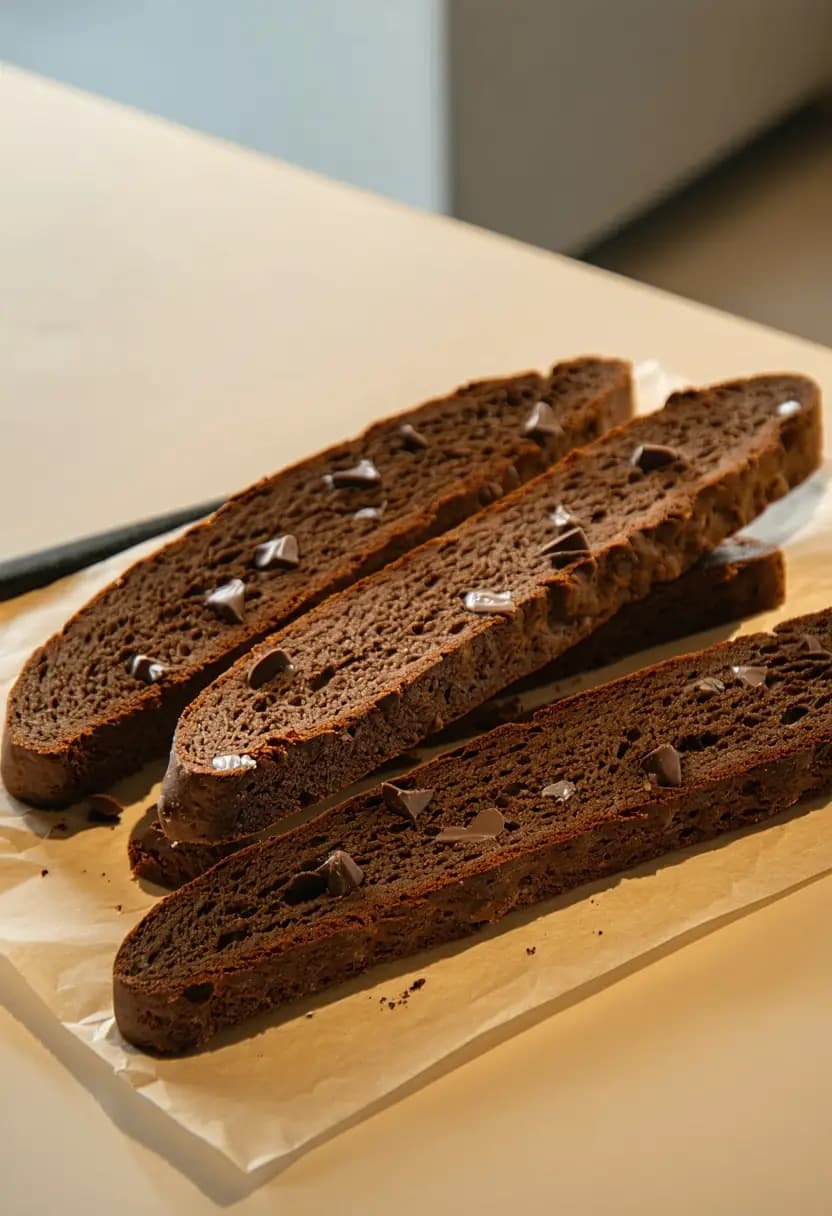 Receita de Biscotti de Chocolate Ricos