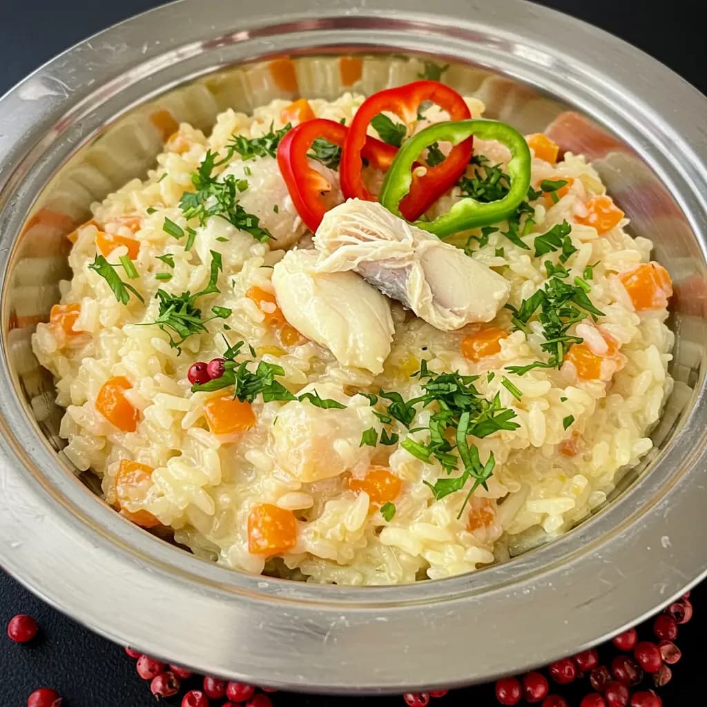 Receita de Risoto de bacalhau