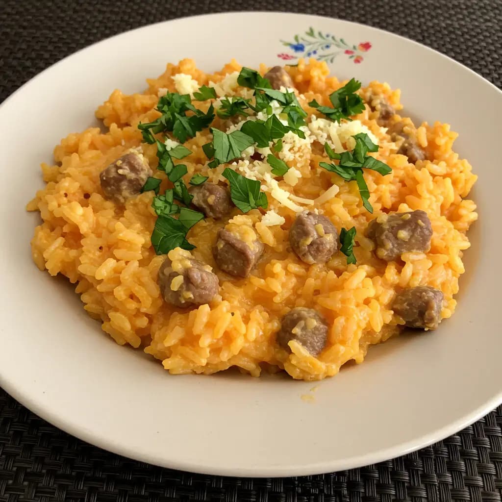 Receita de Risoto de Calabresa