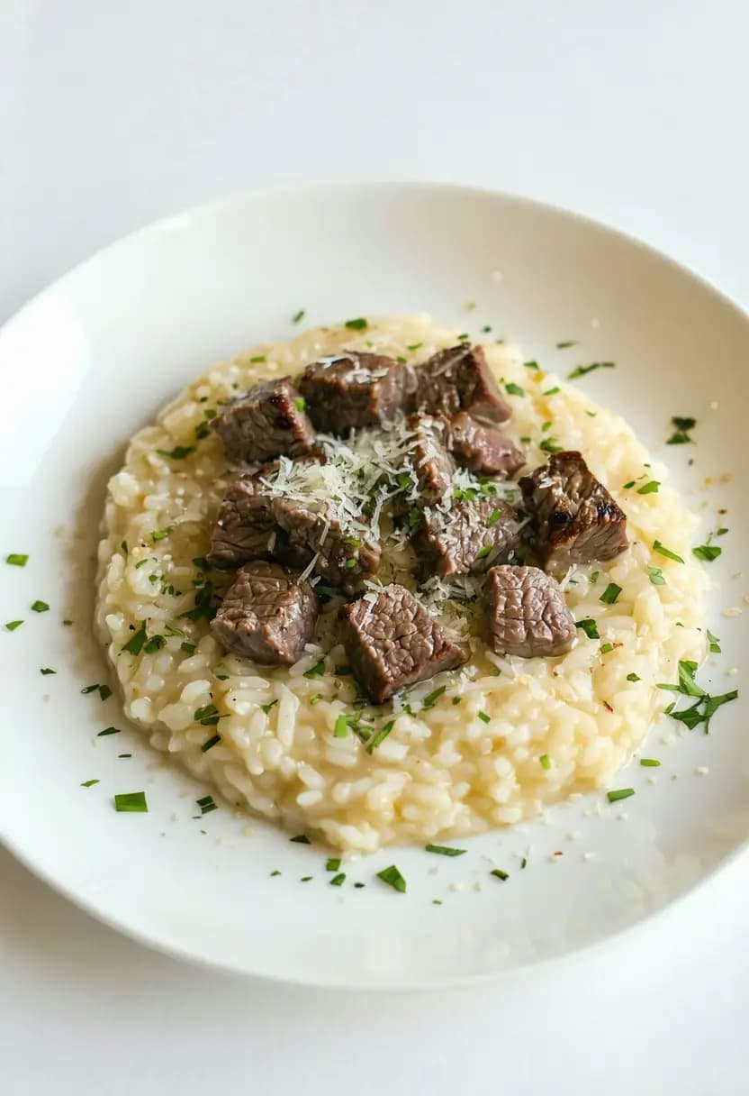 Receita de Risoto de Filé Mignon