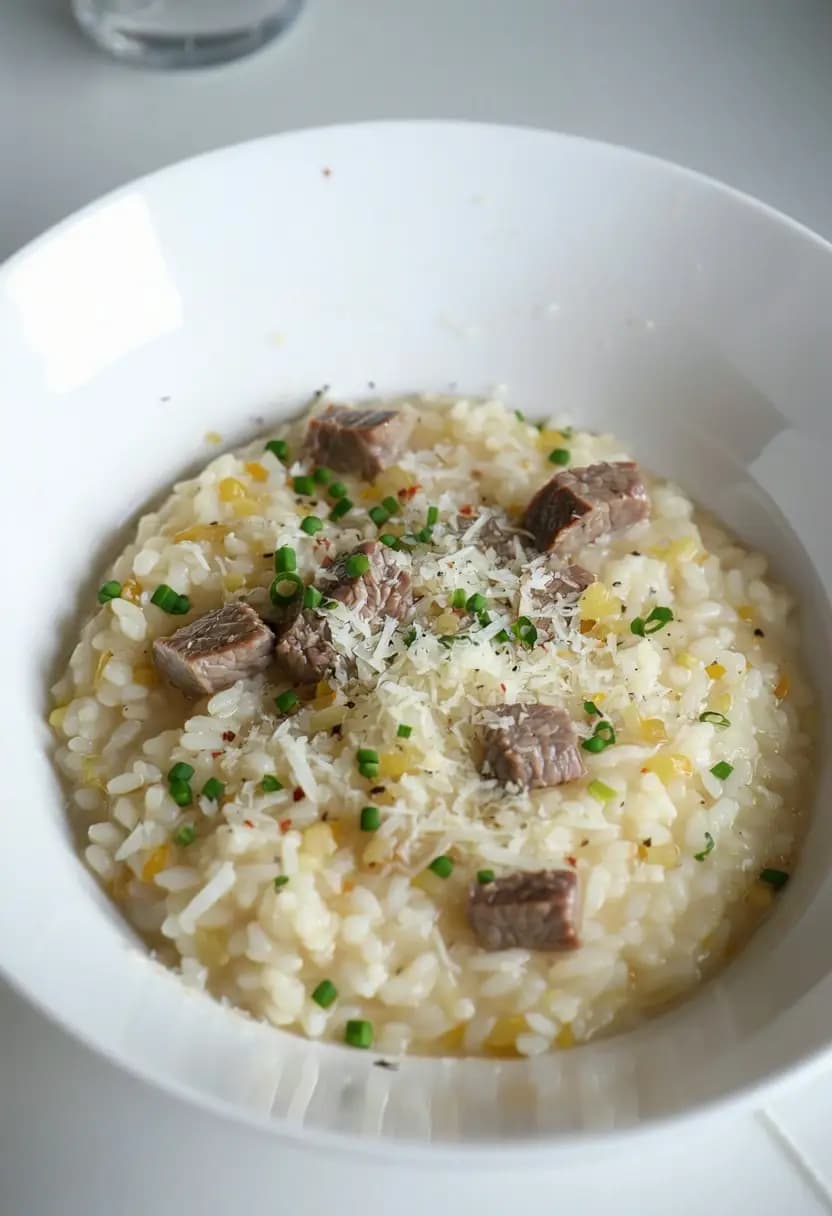 Receita de Risoto de Mignon Rápido