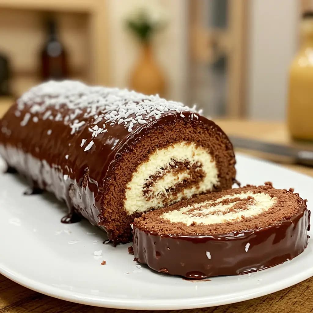 Receita de Rocambole de prestígio